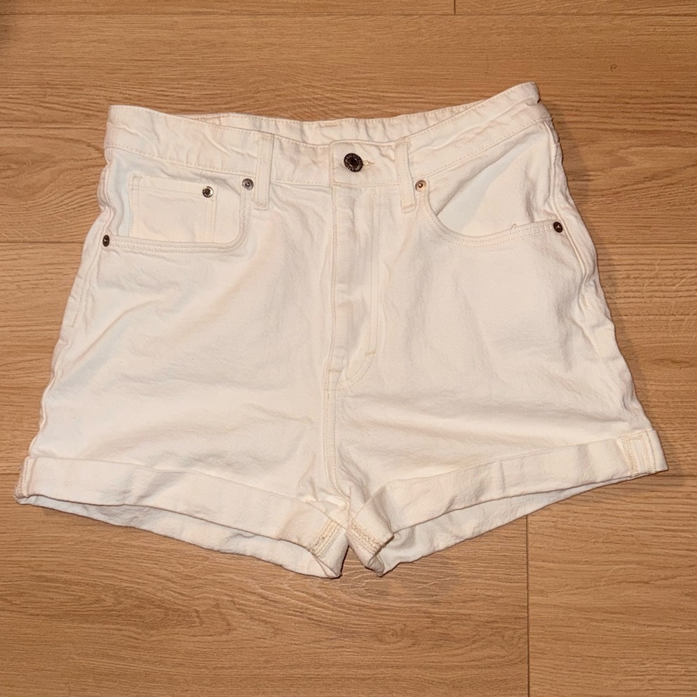Women's White Denim Shorts